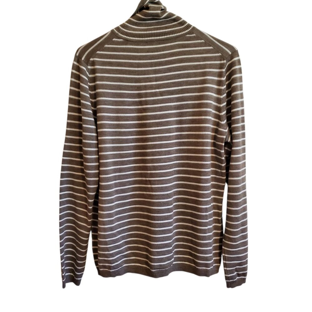 Pendleton Merino Wool Striped Turtle Neck XL - Picture 2 of 15